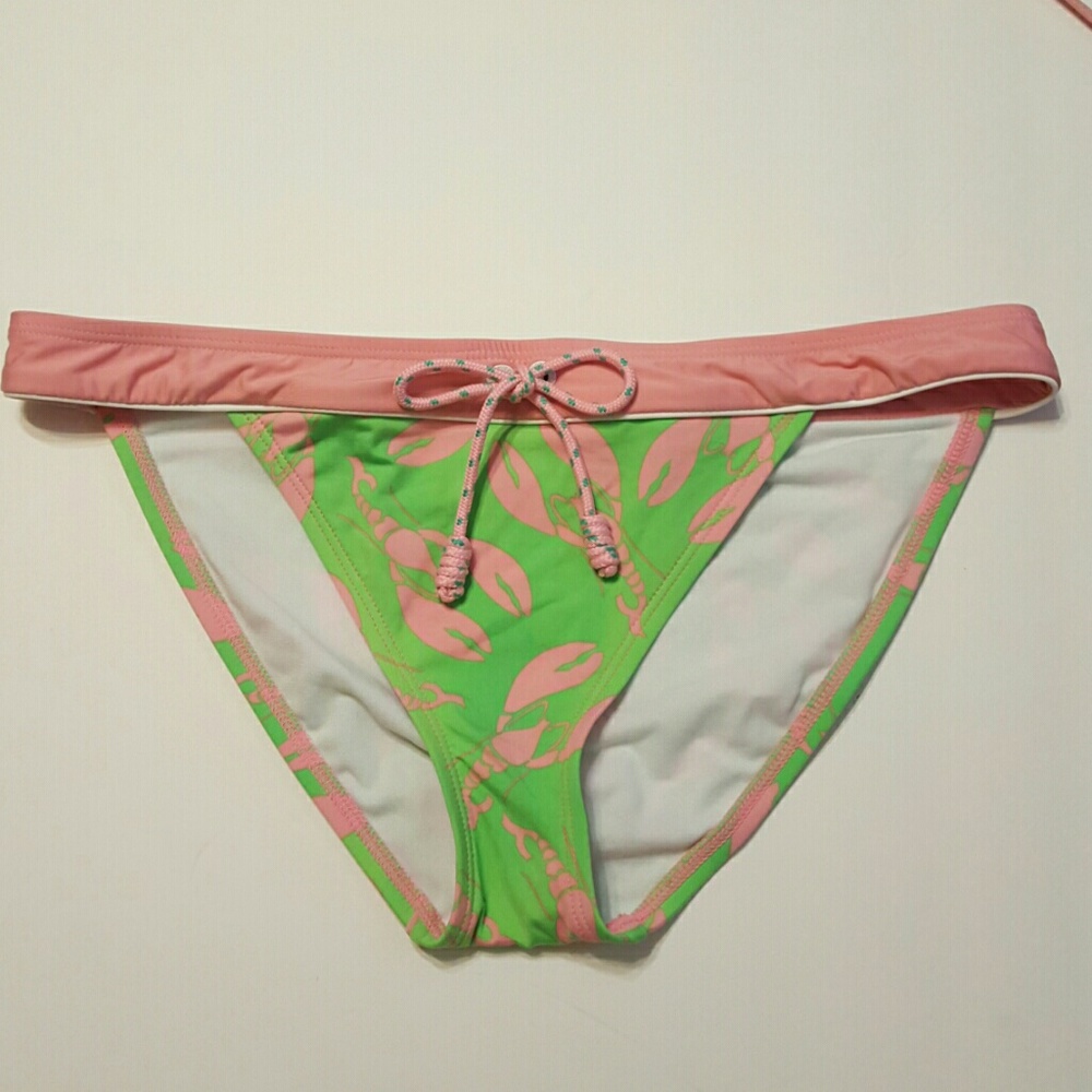 Sperry Top-Sider Pink and Green Lobster Swimsuit - Picture 2 of 6